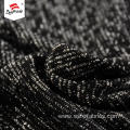 Luxury Silver Wholesale Thick Black Polyester Knit Fabric